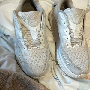 White Hokas - will be laced when bought the laces are just getting washed now